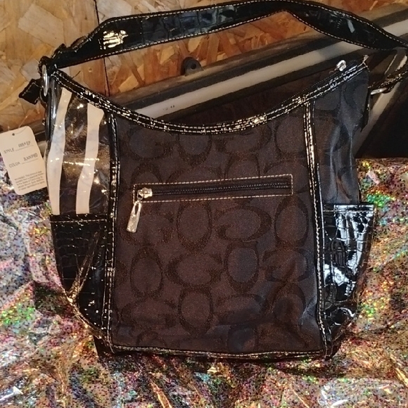 Chic Black and Silver Women's Bag - Picture 2 of 2